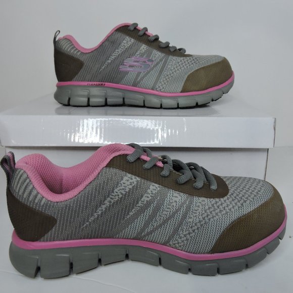 Skechers safety toe shoes, Slip Resistant, Woman's Size 6.5,  brand new - Picture 1 of 4